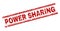 Grunge Textured POWER SHARING Stamp Seal