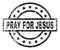 Grunge Textured PRAY FOR JESUS Stamp Seal