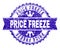 Grunge Textured PRICE FREEZE Stamp Seal with Ribbon