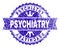 Grunge Textured PSYCHIATRY Stamp Seal with Ribbon