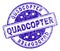 Grunge Textured QUADCOPTER Stamp Seal
