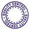 Grunge Textured QUALITY CONTROL Round Stamp Seal