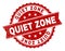 Grunge Textured QUIET ZONE Stamp Seal