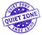 Grunge Textured QUIET ZONE Stamp Seal