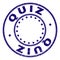 Grunge Textured QUIZ Round Stamp Seal