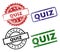 Grunge Textured QUIZ Seal Stamps