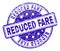 Grunge Textured REDUCED FARE Stamp Seal