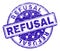 Grunge Textured REFUSAL Stamp Seal