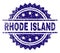 Grunge Textured RHODE ISLAND Stamp Seal