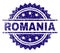 Grunge Textured ROMANIA Stamp Seal