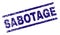 Grunge Textured SABOTAGE Stamp Seal