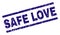 Grunge Textured SAFE LOVE Stamp Seal