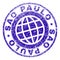 Grunge Textured SAO PAULO Stamp Seal