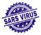 Grunge Textured SARS VIRUS Stamp Seal