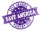 Grunge Textured SAVE AMERICA Stamp Seal