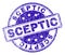 Grunge Textured SCEPTIC Stamp Seal