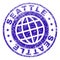 Grunge Textured SEATTLE Stamp Seal