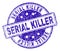 Grunge Textured SERIAL KILLER Stamp Seal