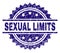 Grunge Textured SEXUAL LIMITS Stamp Seal