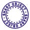 Grunge Textured SHARP OBJECT Round Stamp Seal
