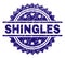 Grunge Textured SHINGLES Stamp Seal