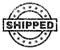 Grunge Textured SHIPPED Stamp Seal