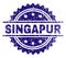 Grunge Textured SINGAPUR Stamp Seal