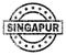 Grunge Textured SINGAPUR Stamp Seal