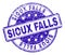 Grunge Textured SIOUX FALLS Stamp Seal
