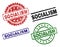 Grunge Textured SOCIALISM Stamp Seals