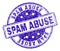 Grunge Textured SPAM ABUSE Stamp Seal