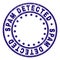 Grunge Textured SPAM DETECTED Round Stamp Seal