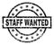 Grunge Textured STAFF WANTED Stamp Seal