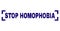 Grunge Textured STOP HOMOPHOBIA Stamp Seal Between Corners