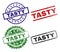 Grunge Textured TASTY Stamp Seals