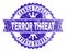 Grunge Textured TERROR THREAT Stamp Seal with Ribbon