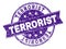 Grunge Textured TERRORIST Stamp Seal