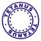 Grunge Textured TETANUS Round Stamp Seal