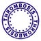 Grunge Textured THROMBOSIS Round Stamp Seal
