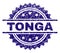 Grunge Textured TONGA Stamp Seal
