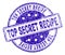Grunge Textured TOP SECRET RECIPE Stamp Seal