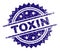 Grunge Textured TOXIN Stamp Seal