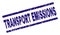 Grunge Textured TRANSPORT EMISSIONS Stamp Seal