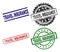 Grunge Textured TRAVEL INSURANCE Seal Stamps