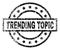 Grunge Textured TRENDING TOPIC Stamp Seal