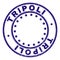 Grunge Textured TRIPOLI Round Stamp Seal