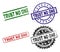 Grunge Textured TRUST NO ONE Seal Stamps