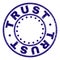 Grunge Textured TRUST Round Stamp Seal