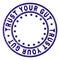 Grunge Textured TRUST YOUR GUT Round Stamp Seal