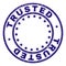 Grunge Textured TRUSTED Round Stamp Seal